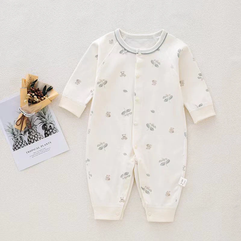 （直播间过款连接）婴幼儿连体衣春秋新生儿无骨婴儿连体长袖纯棉