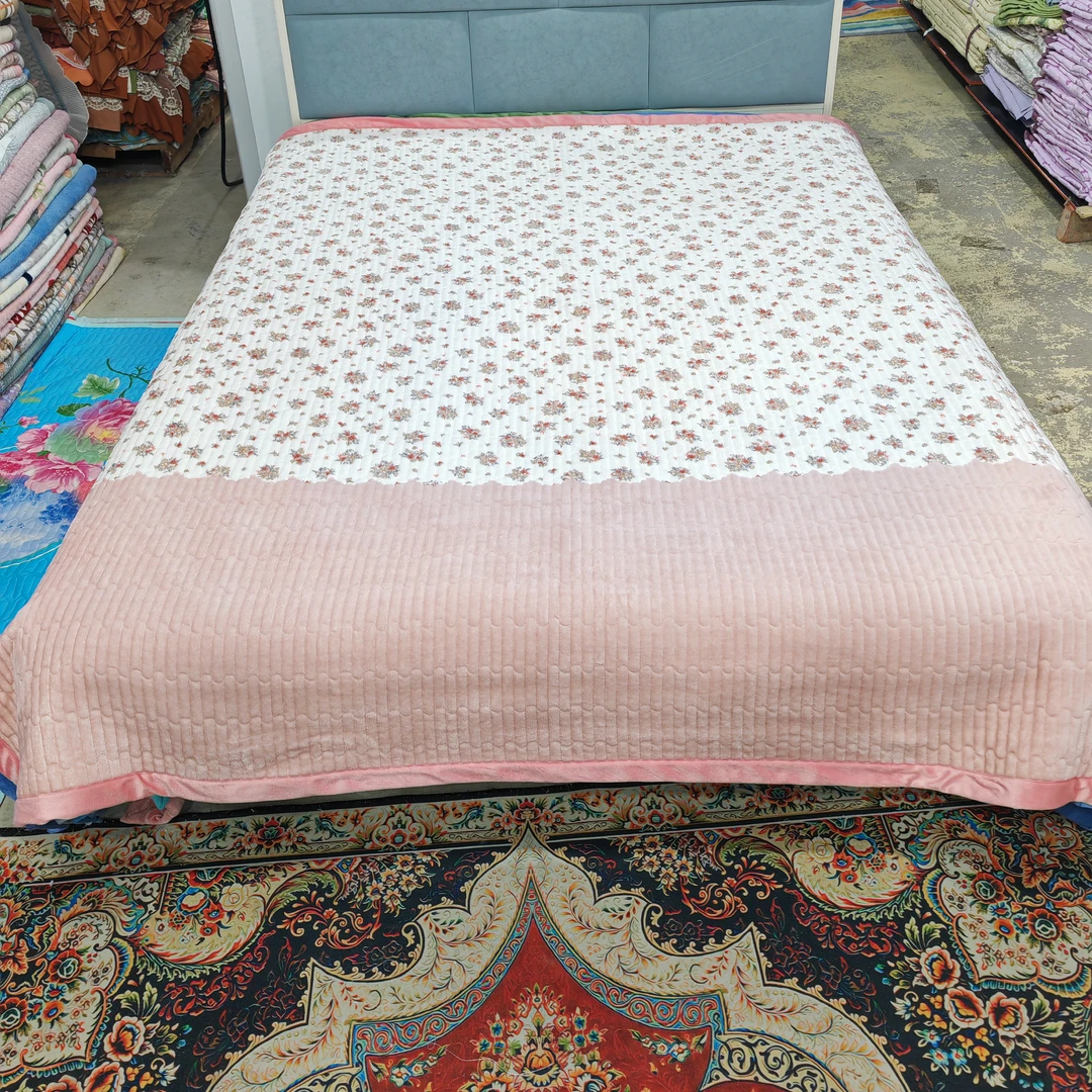 牛奶绒床盖《半亩花田》2米*2.3米