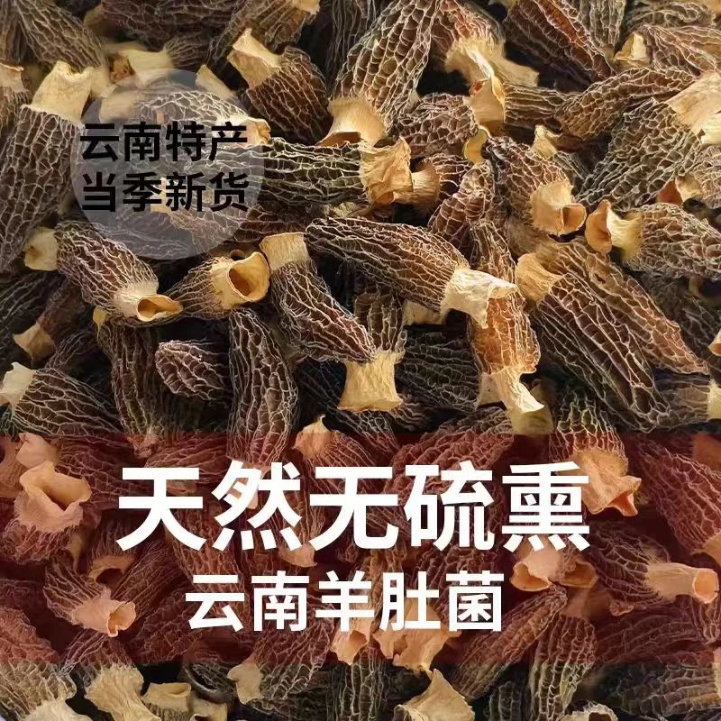 云南-羊肚菌干货精品新鲜羊肚蘑菇菌菇煲汤食材