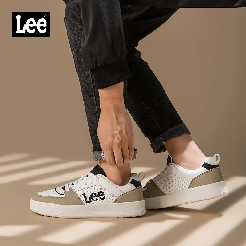 Lee2023鞋子男士小白鞋板鞋时尚百搭冬季透气潮鞋厚底