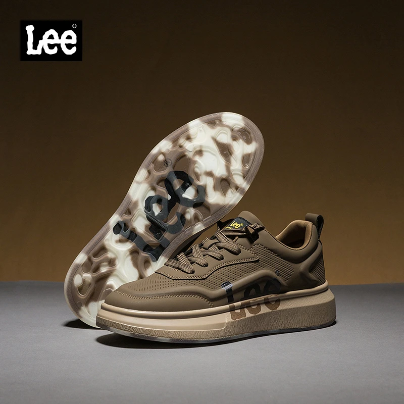 Lee男鞋休闲百搭潮流低帮鞋秋冬季鞋子男士时尚潮鞋厚底