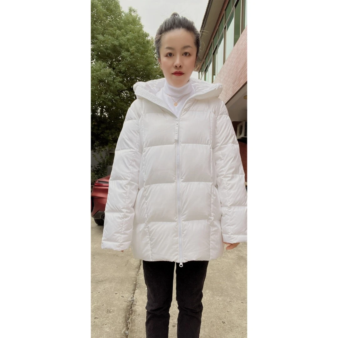 女士中长款羽绒服