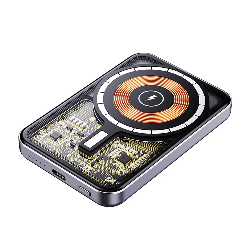 无线充电宝磁吸快充苹果华为充电大容量小巧便携超薄磁吸充电宝