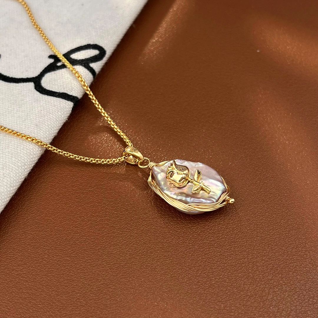 铜合金项链 2114【巴洛克系】♠限定巴洛克珠珠项链