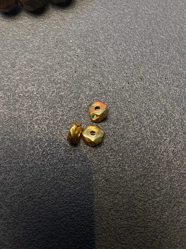 22K金配饰斜切大肠