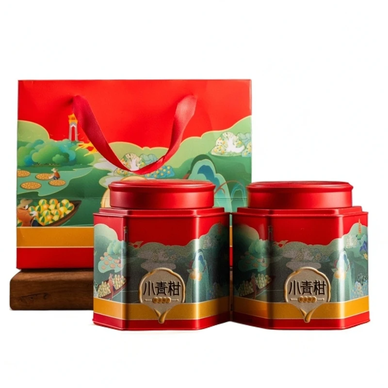 正宗新会小青柑宫廷金芽新会小青柑生晒收藏好茶250克一罐