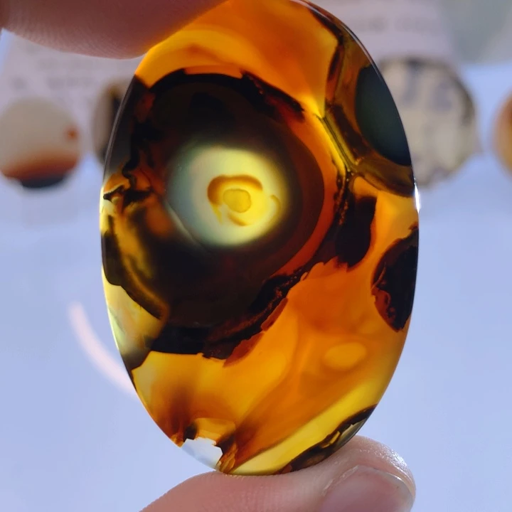 玛瑙/玉髓颈饰未镶嵌蓝*妹