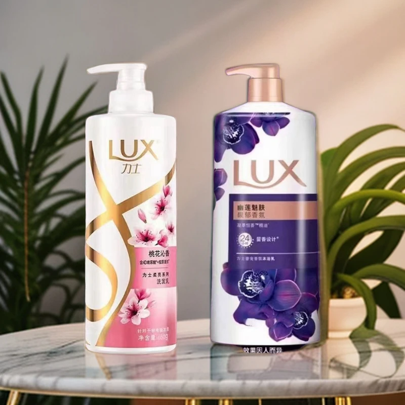 LUX/力士玻尿酸桃花沁香发水持久留香组合洗浴套装大容量滋养