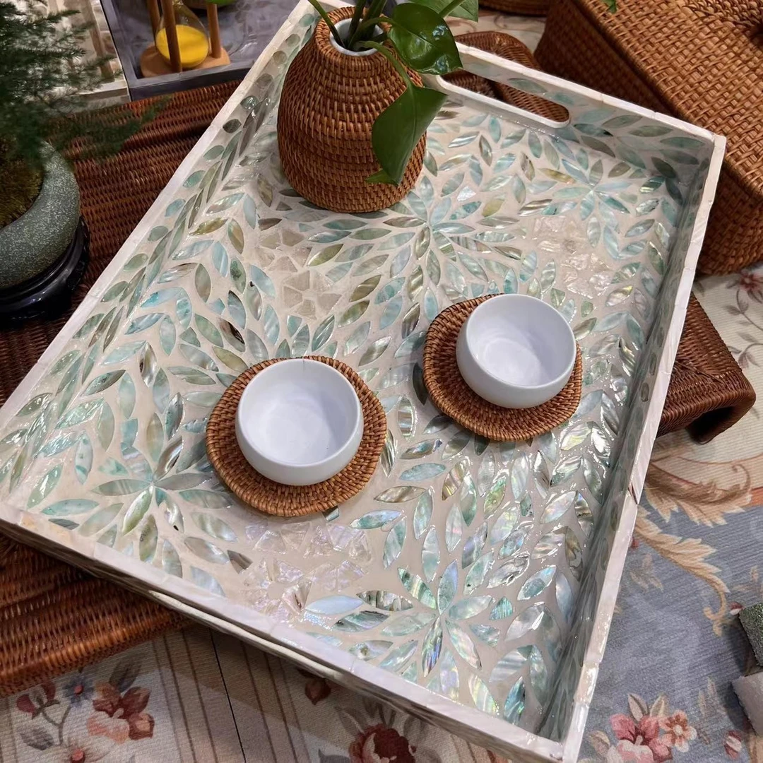 ML13-B 【孔氏兄弟】大号托盘40*30*5 高级姐姐必入绝美全贝壳