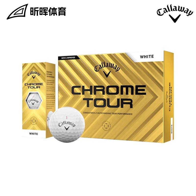 [冠军同款] Callaway卡拉威高尔夫球24新CHROME TOUR四层球比赛球