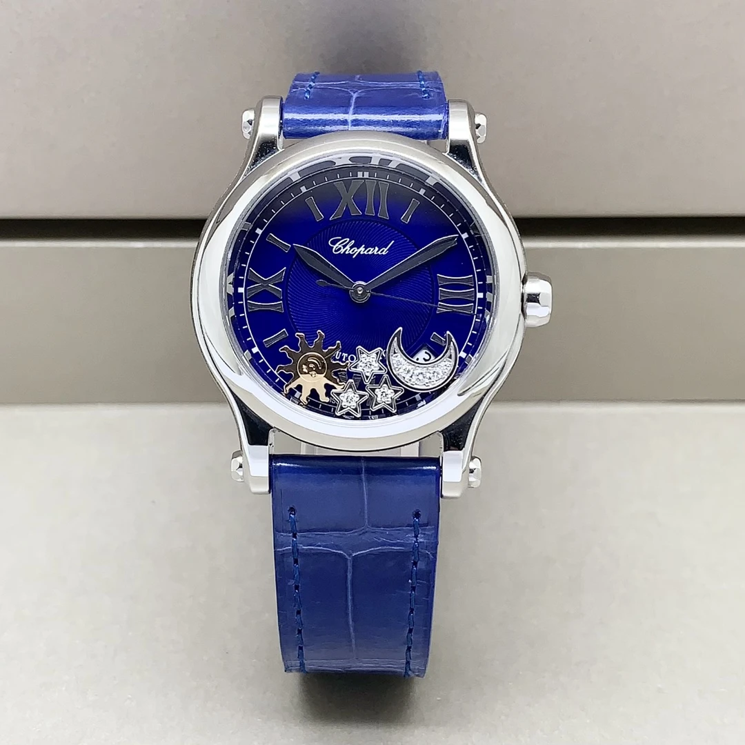 99新 Chopard/萧邦 快乐钻/36mm/自动机械/原钻女表