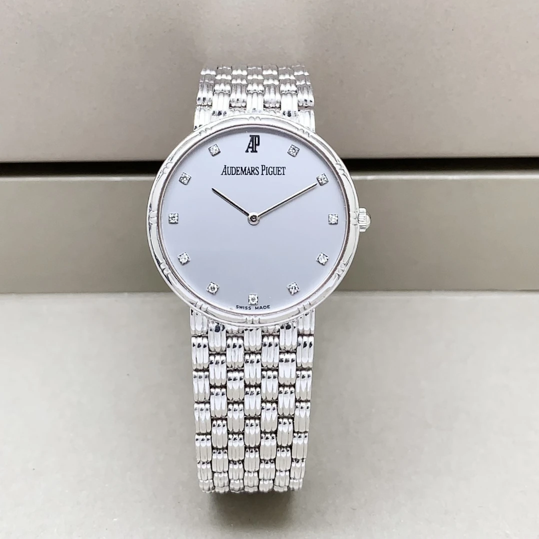 95新 AIPE/爱彼 31mm/18k白金/手动机械/经典优雅气质女士手表