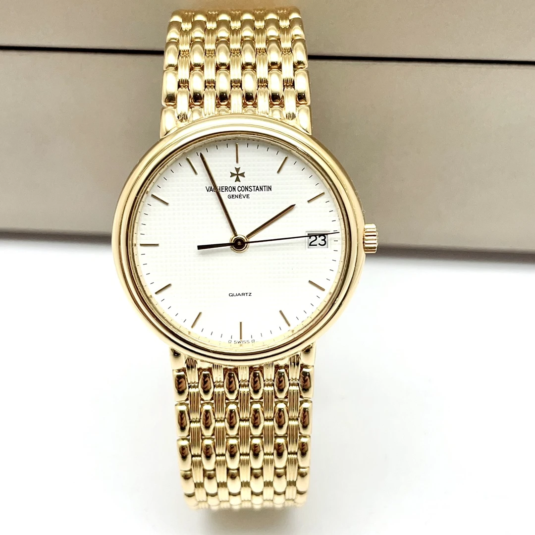 95新 Vacheron Constantin/江诗丹顿 /18k金/33.5/石英优雅女表