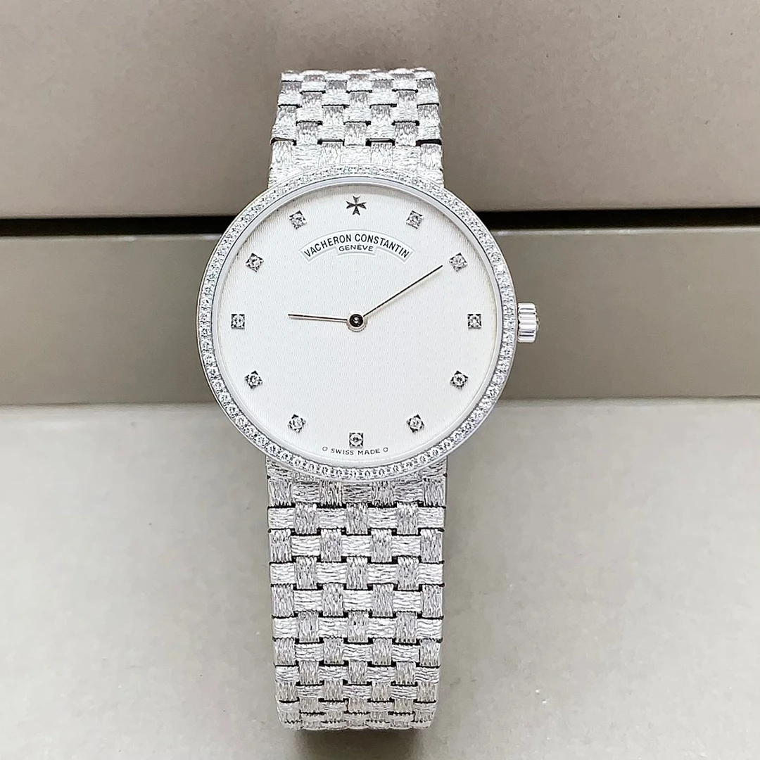 95新 Vacheron Constantin/江诗丹顿 31693/31.5mm/18k金原钻表