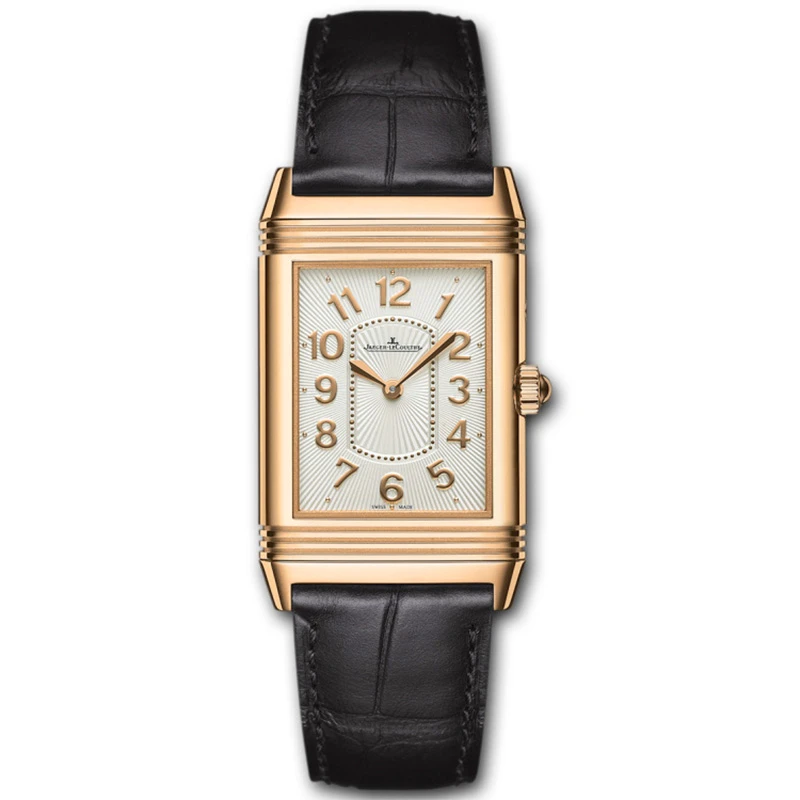 95新 Jaeger-LeCoultre/积家 双面翻转/24*40mm/18k玫瑰金原钻表