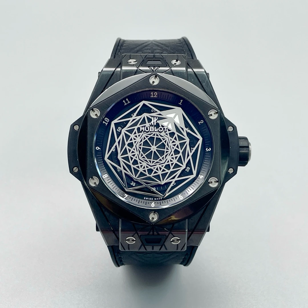95新 Hublot/宇舶表 刺青一代415/黑陶瓷/19年全套/自动机械