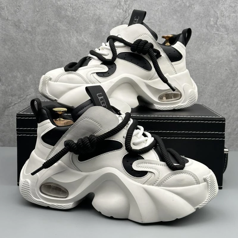 鞋子男款秋冬季男鞋2025新款老爹鞋增高百搭休闲厚底时尚运动鞋
