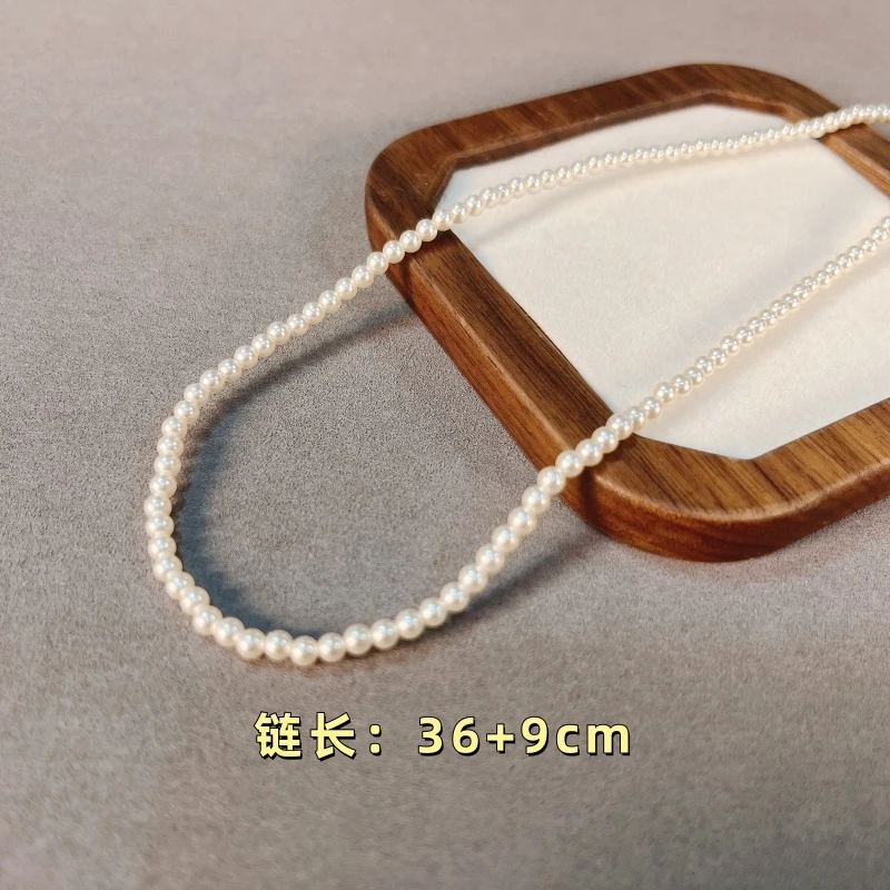 铜合金仿珍珠项链 【1702】韩/TADIANNA/芭蕾舞曲项链