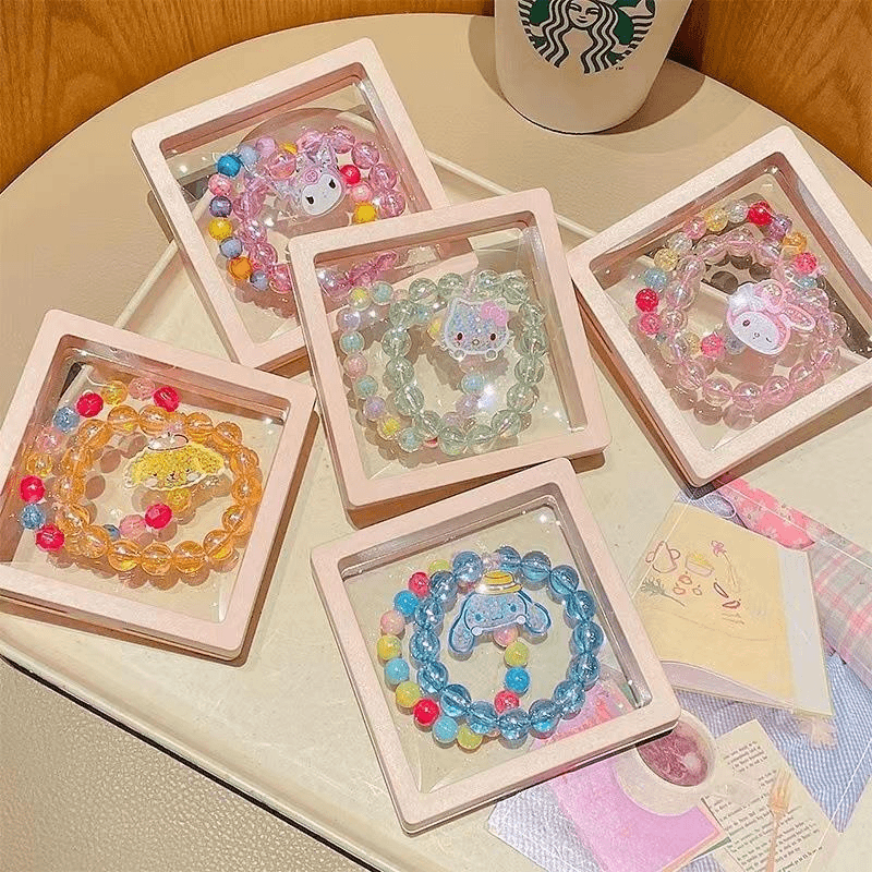 儿童手链卡通吊坠套装串珠小女孩女童水晶手环女款精美首饰品手镯