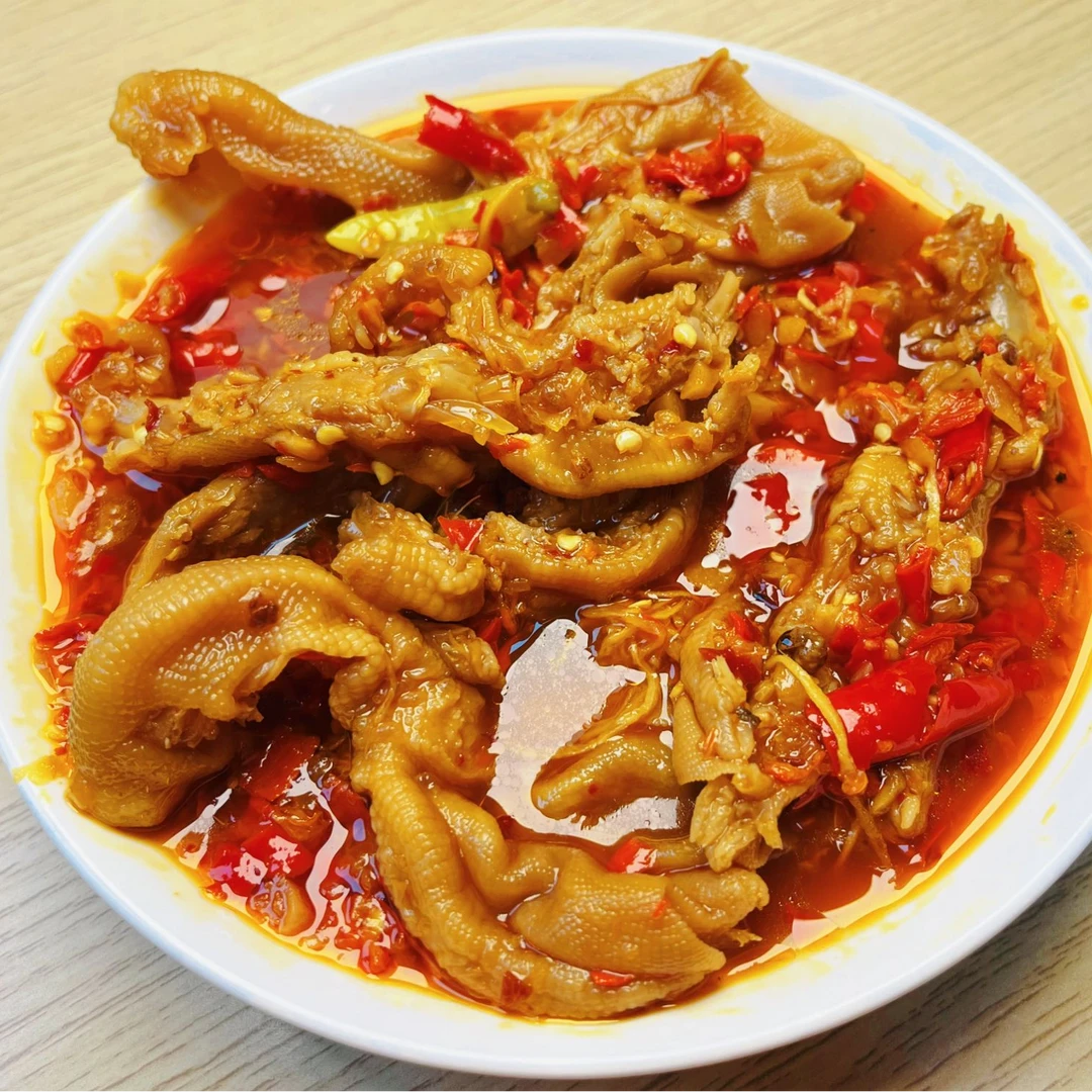 徐老板酸辣蒜蓉无骨鸭爪500克*2瓶