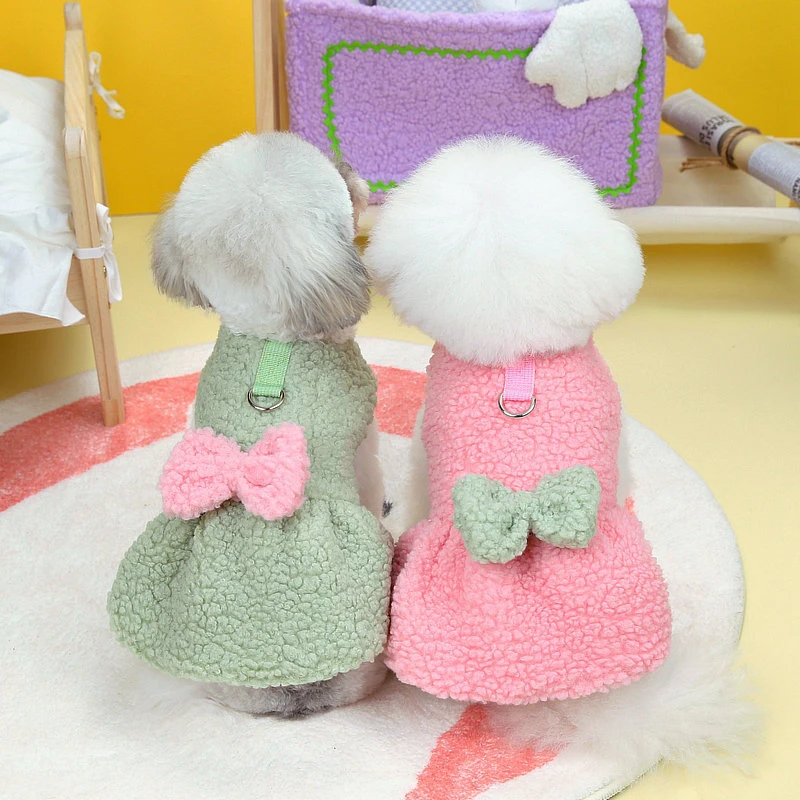 【丰锦优品】宠物衣服春秋狗狗衣服服装裙子2023冰雪棉裙