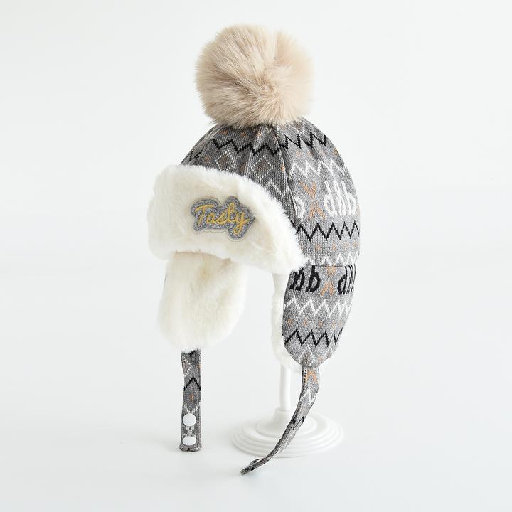 大黄蜂3-12岁儿童加绒加厚秋冬宝宝冬季男女童保暖护耳可爱帽子