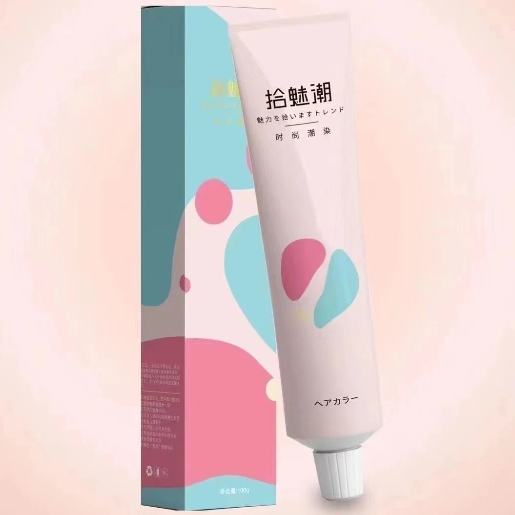 高优拾潮魅染发膏发廊专用微潮色盖白发无氨味理发店批发时尚