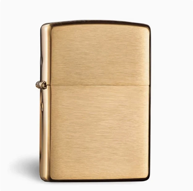 ZIPPO/之宝黄铜拉丝204B光板/黄铜镜面光板254B 正品打火机TCJ1