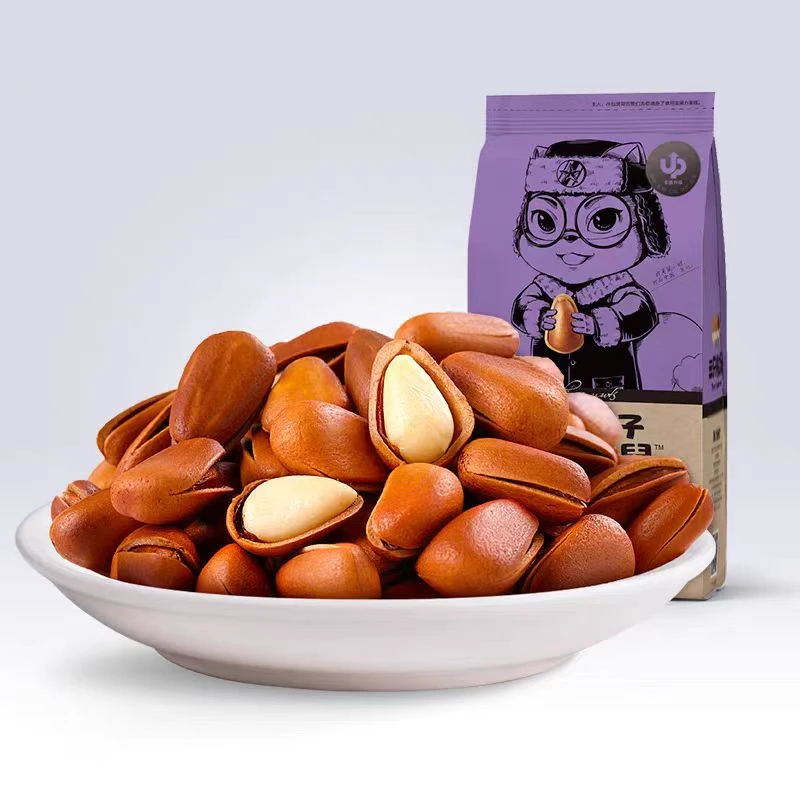 三只松鼠油炸新鲜产品开口松子160g*1袋坚果炒货营养休闲零食儿童