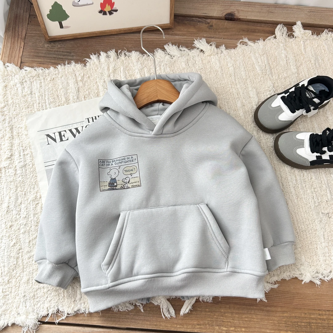 儿童加绒卫衣新款设计款连帽卫衣BMD3780