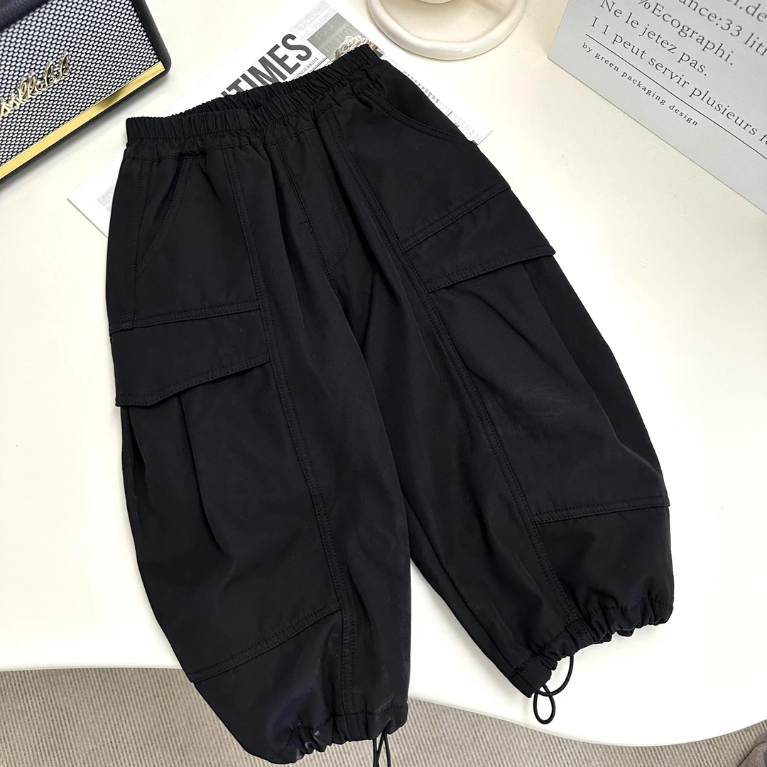 【新品】儿童休闲裤春秋新款男童黑色收脚裤BMD3321