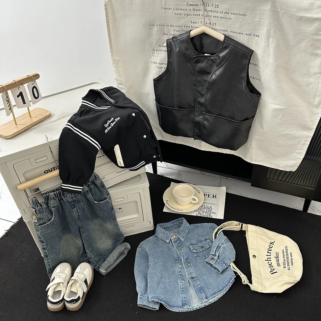 【浅秋不加绒】1-99号秋季新款童装儿童秋款帅气单件洋气穿搭