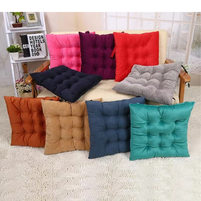 到手5个（严选）加大加厚绒垫办公室学生坐垫榻榻米秋冬纯色抱