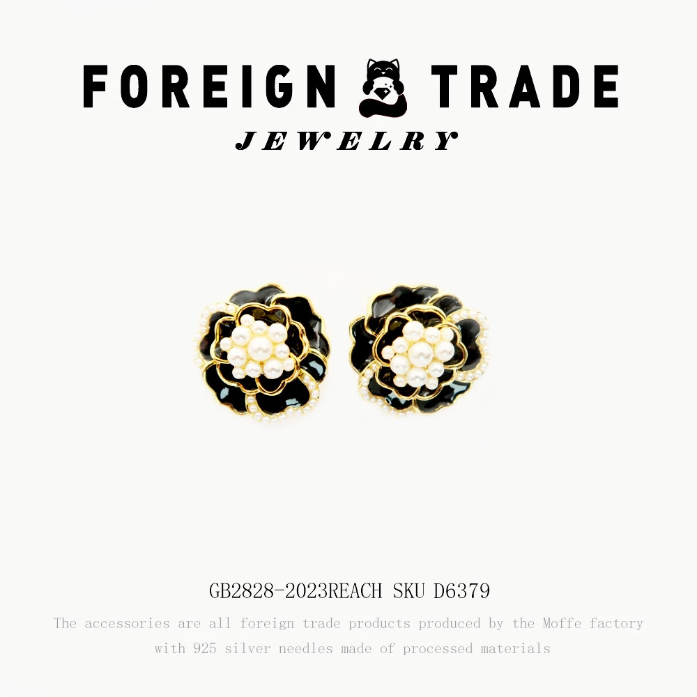 TLIT 铜合金珐琅耳饰 设计师款耳钉~D6379