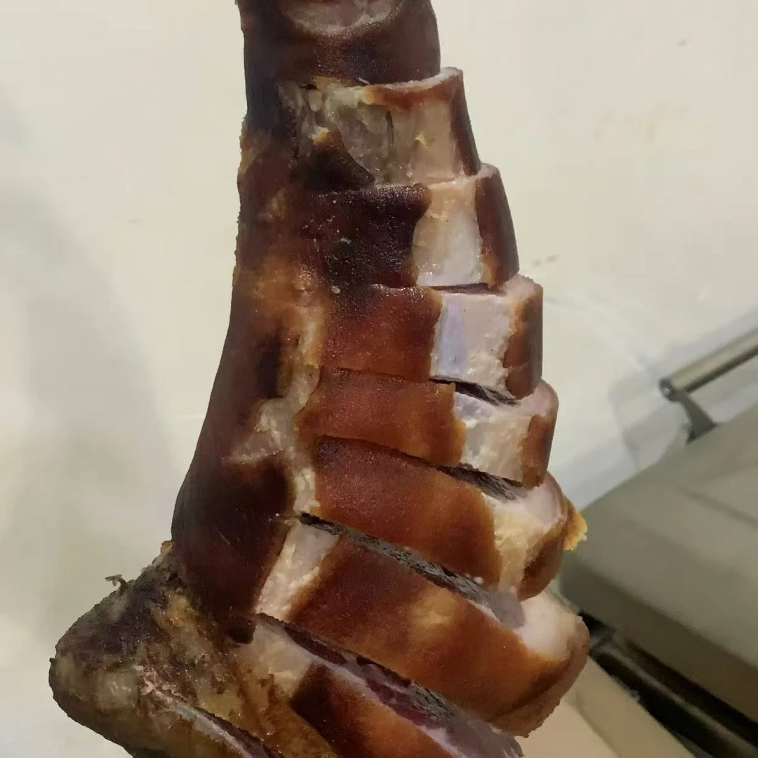 四川特产.金口河永胜乡.寿皮山腊肉.柴火烟熏腊猪脚1000g