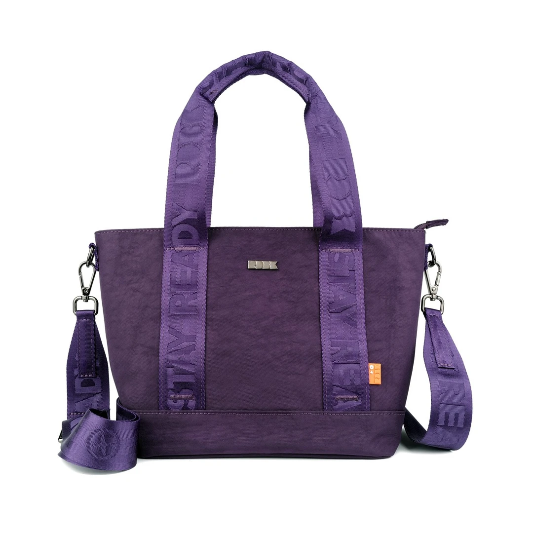 小号手提托特包女通勤斜挎小包包新款小众设计INS轻便拉链水桶包