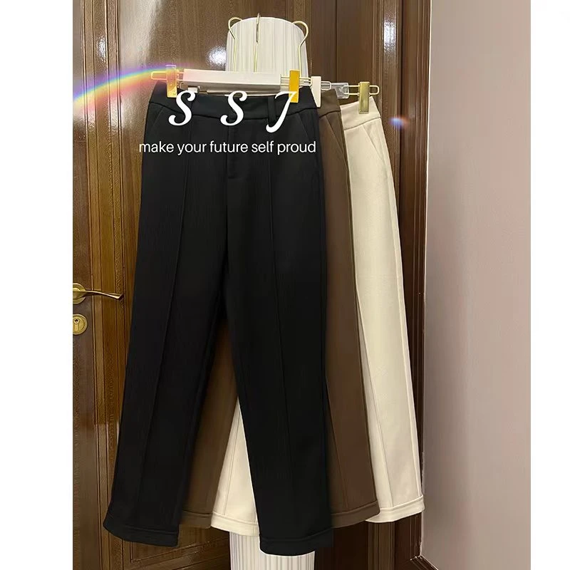 【小机灵】毛呢烟管裤+锥形裤结合升级版A5-871秋冬哈伦裤显瘦高腰