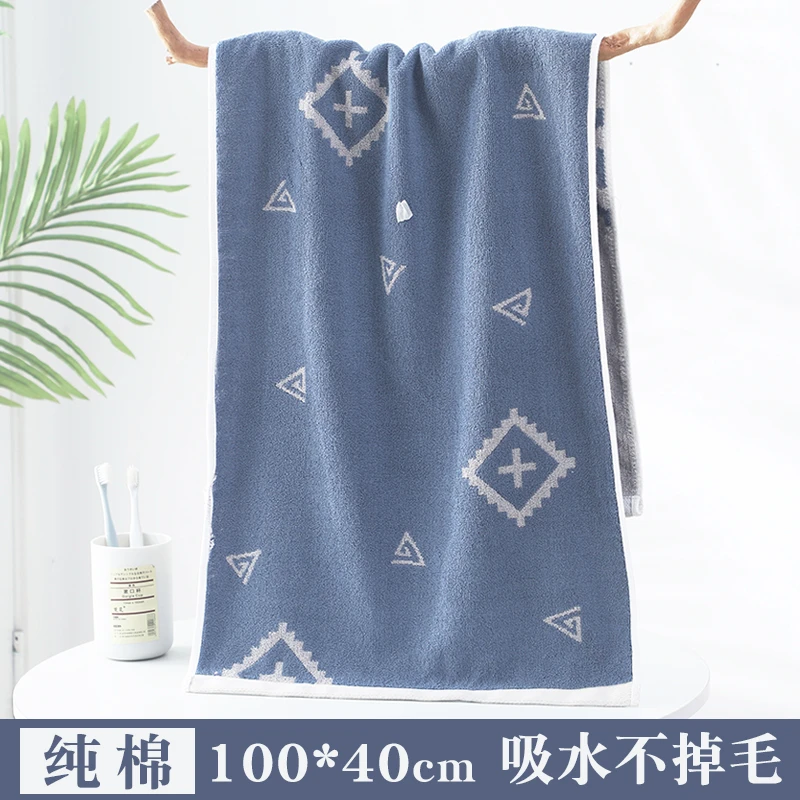 纯棉健身专用毛巾加大加厚洗脸擦汗洗澡加长运动大毛巾洗澡专用