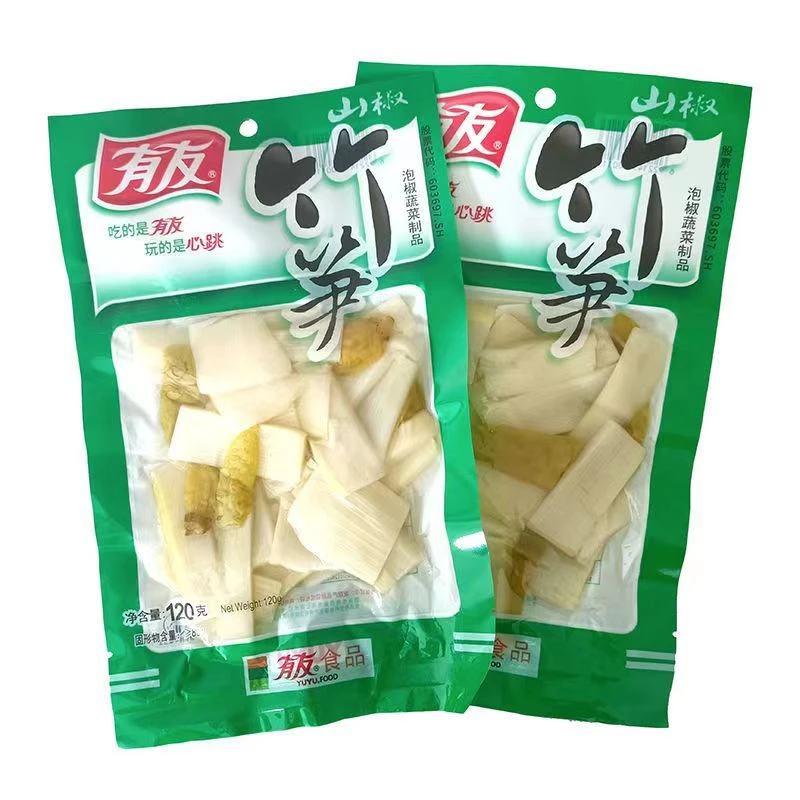 有友竹笋泡椒蔬菜制品即食下饭下酒菜解馋可口饭菜120g 到手5袋