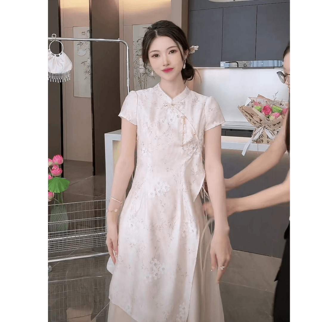 【婉婉定制】新中式气质旗袍连衣裙预CDW4LYQ599B