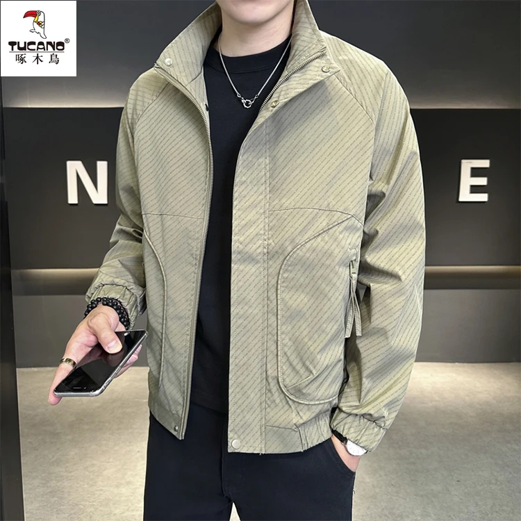 TUCANO/啄木鳥韩版修身秋季新款百搭立领休闲夹克帅气休闲男外套