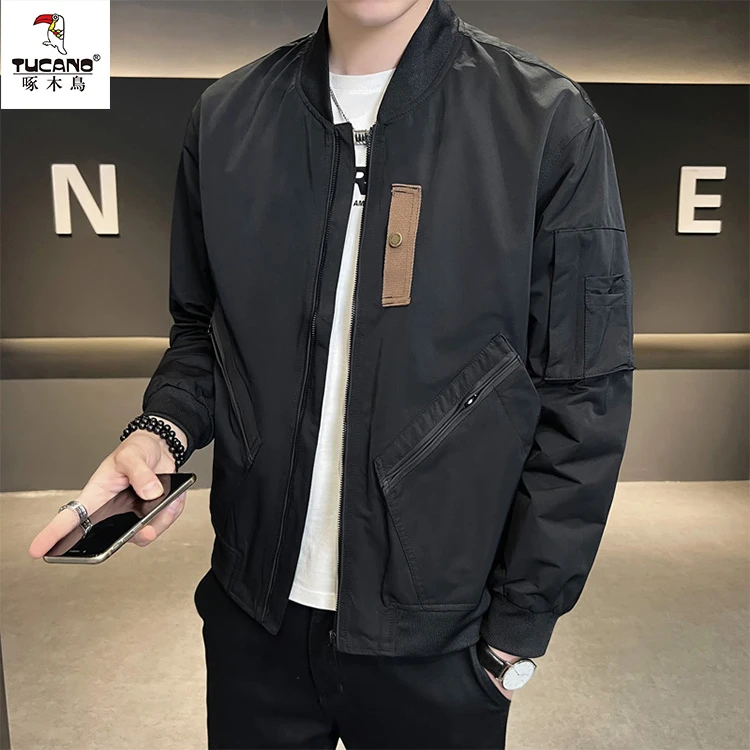 TUCANO/啄木鳥秋季新款夹克男棒球领工装时尚外套帅气百搭上衣