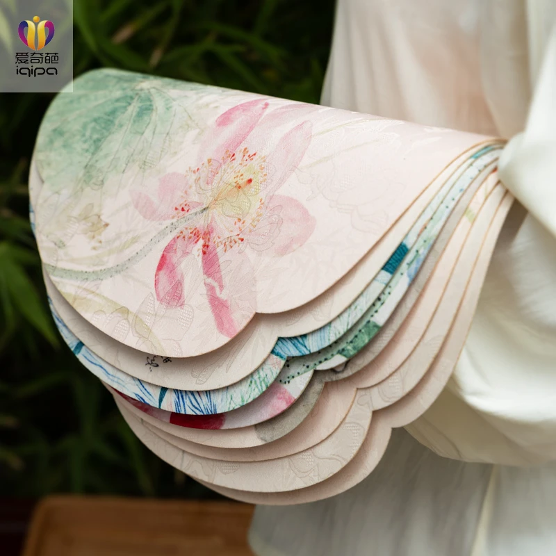 玉兰锦中式禅意小茶席防水茶垫双层复古干泡垫隔热茶盘垫茶道配件