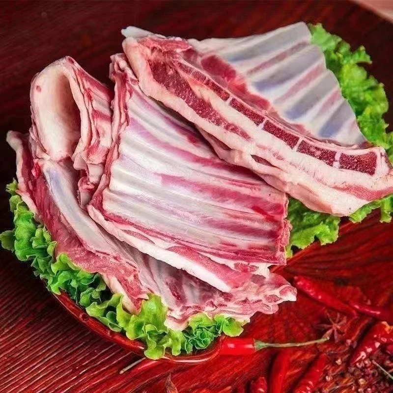 羊肉新鲜现杀羊排尖原切小羔羊批发带骨带皮批发清炖食用煎烤鲜嫩