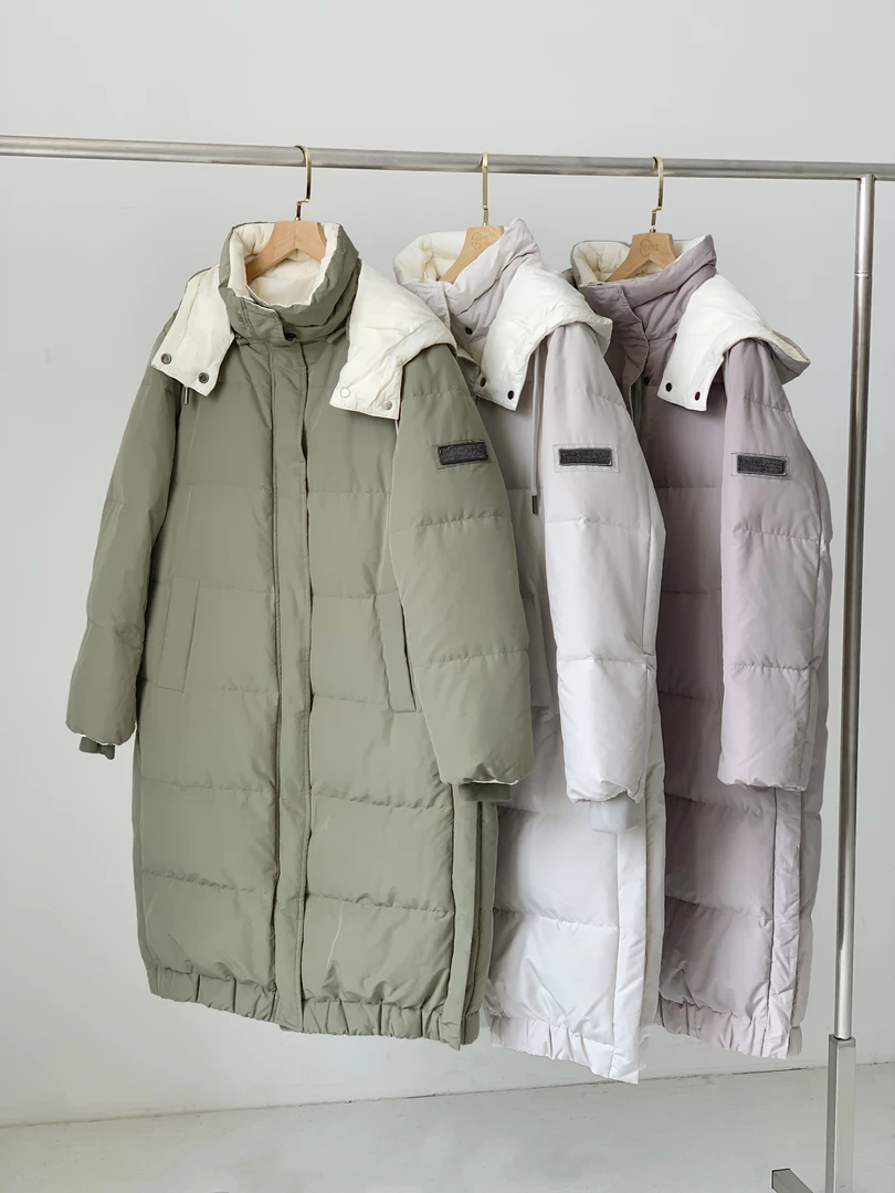 【双11大促刻度KODU】01-DK2830冬季连帽休闲长款羽绒服