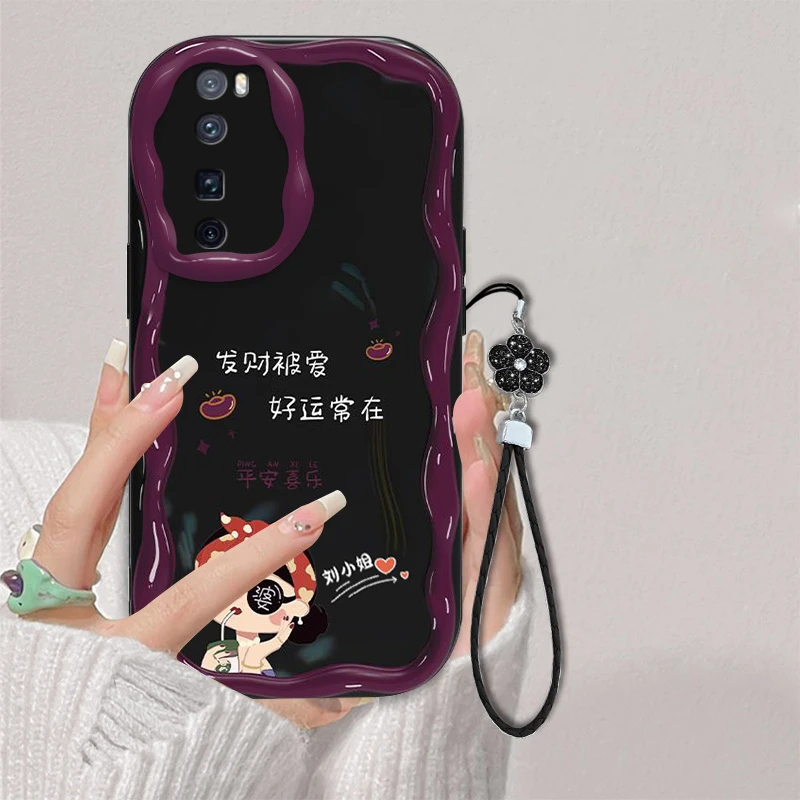 适用华为Nova7Pro手机壳小富婆创意姓氏定制 全包硅胶防摔奶油壳