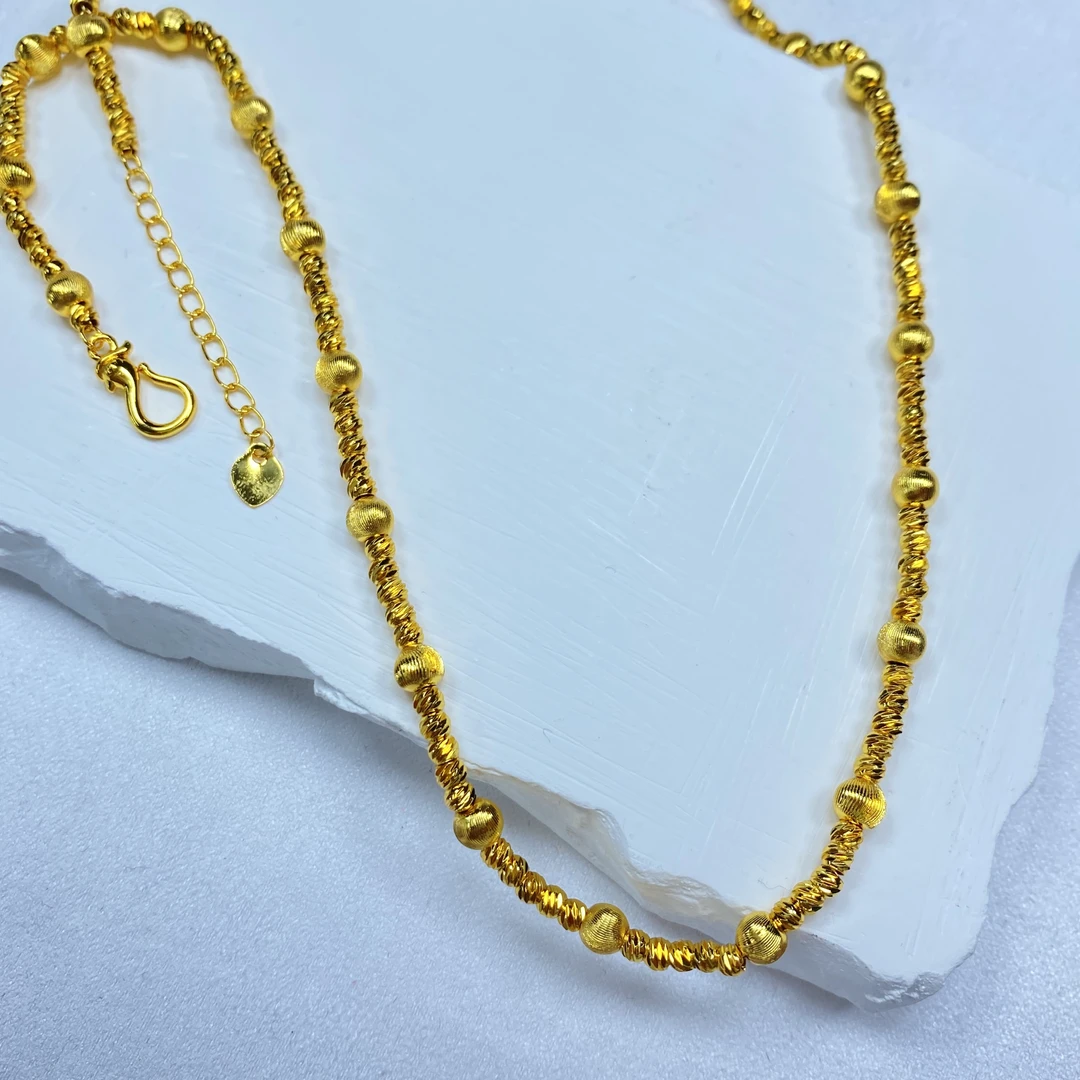 项链 G黄色猫眼西瓜珠项链多样性发货20294