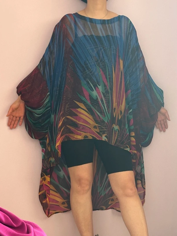 行止由心家个性休闲衬衫时尚百搭女士夏季春秋薄款沙滩印花宽松