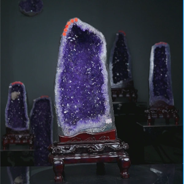 水晶一天然乌拉圭家居摆件62*28