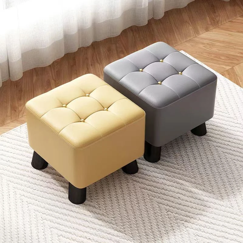 小凳子家用现代简约门口换鞋凳轻奢客厅茶几沙发凳创意科技布矮凳